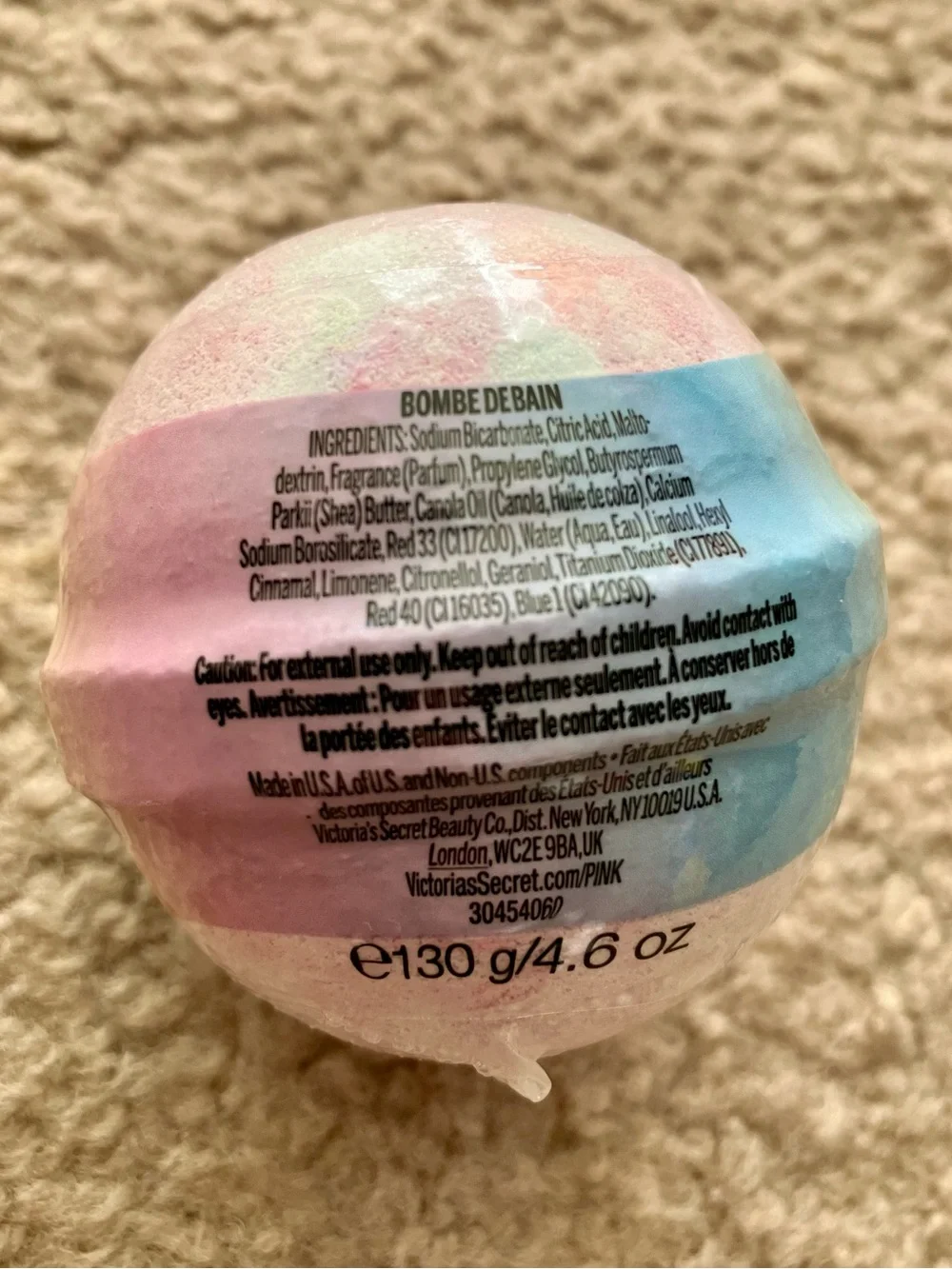 PINK Victoria's Secret Pastel Rainbow Unicorn Vibes Bath Bombs